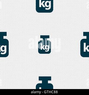 Gewicht Zeichen. Nahtlose Muster mit geometrischen Struktur. Vektor Stock Vektor