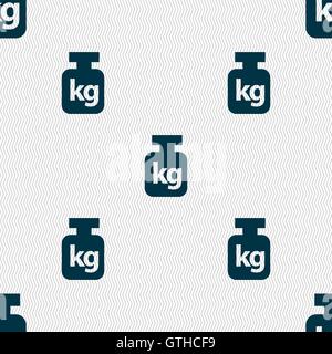 Gewicht Zeichen. Nahtlose Muster mit geometrischen Struktur. Vektor Stock Vektor