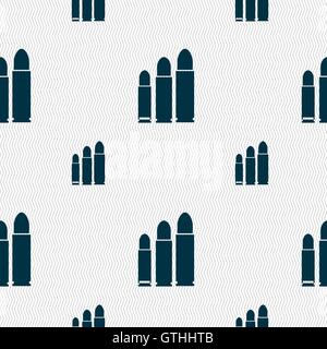 Aufzählungszeichen Symbol Zeichen. Nahtlose Muster mit geometrischen Struktur. Vektor Stock Vektor