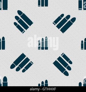 Aufzählungszeichen Symbol Zeichen. Nahtlose Muster mit geometrischen Struktur. Vektor Stock Vektor