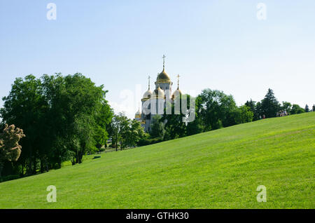 Volgograd, Russland - 27. Juni 2016: Kirche Allerheiligen in Wolgograd auf Mamaev Kurgan, Russland Stockfoto