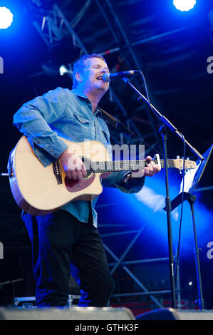 Dodgy spielen "Seebühne" Camper aufrufen, Ragley Hall, Alcester, Warwickshire. 26. August 2016 Stockfoto