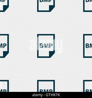 BMP-Symbol Zeichen. Nahtlose Muster mit geometrischen Struktur. Vektor Stock Vektor