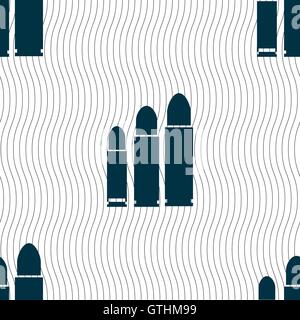 Aufzählungszeichen Symbol Zeichen. Nahtlose Muster mit geometrischen Struktur. Vektor Stock Vektor