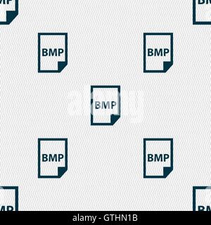 BMP-Symbol Zeichen. Nahtlose Muster mit geometrischen Struktur. Vektor Stock Vektor