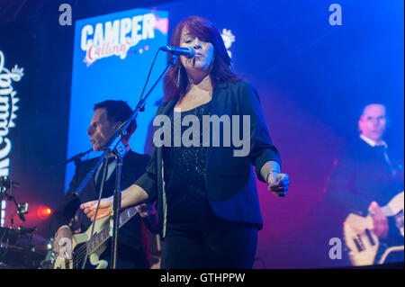 ABC spielen "Seebühne" Camper aufrufen, Ragley Hall, Alcester, Warwickshire. 27. August 2016 Stockfoto