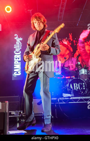 ABC spielen "Seebühne" Camper aufrufen, Ragley Hall, Alcester, Warwickshire. 27. August 2016 Stockfoto