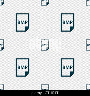 BMP-Symbol Zeichen. Nahtlose Muster mit geometrischen Struktur. Vektor Stock Vektor
