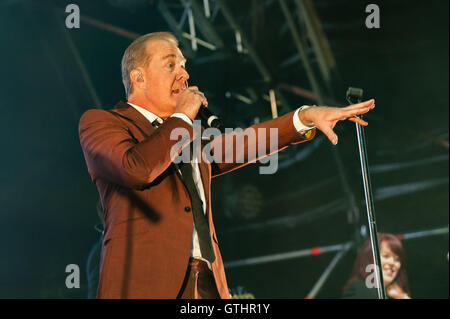 ABC spielen "Seebühne" Camper aufrufen, Ragley Hall, Alcester, Warwickshire. 27. August 2016 Stockfoto