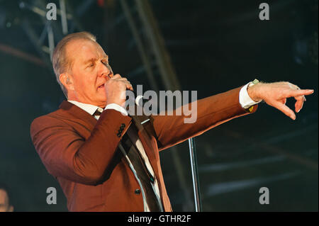 ABC spielen "Seebühne" Camper aufrufen, Ragley Hall, Alcester, Warwickshire. 27. August 2016 Stockfoto