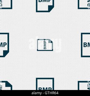 BMP-Symbol Zeichen. Nahtlose Muster mit geometrischen Struktur. Vektor Stock Vektor