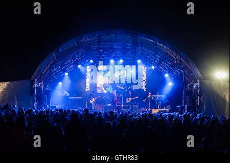 ABC spielen "Seebühne" Camper aufrufen, Ragley Hall, Alcester, Warwickshire. 27. August 2016 Stockfoto