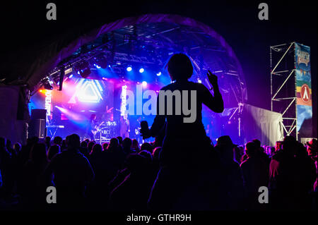 ABC spielen "Seebühne" Camper aufrufen, Ragley Hall, Alcester, Warwickshire. 27. August 2016 Stockfoto