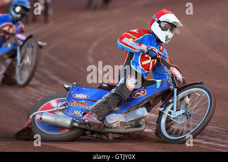 Andreas Jonsson am See - Lakeside Hämmer Vs Ipswich Hexen - Elite League Speedway Arena Essex Raceway - 05.02.08 Stockfoto