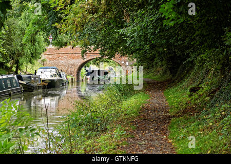 Widebeam Vergnügungsdampfer am Kennet & Avon Kanal Stockfoto