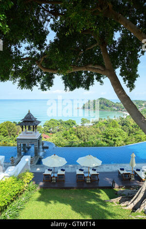 Der Pool im Pimalai Hotel in Koh Lanta, Thailand Stockfoto