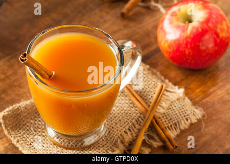 Warmen Hot Apple Cider Ready to Drink im Herbst Stockfoto
