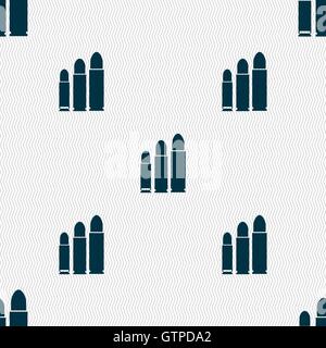 Aufzählungszeichen Symbol Zeichen. Nahtlose Muster mit geometrischen Struktur. Vektor Stock Vektor