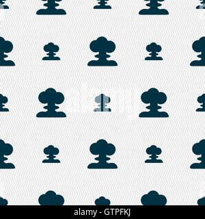 Explosion-Symbol Zeichen. Nahtlose Muster mit geometrischen Struktur. Vektor Stock Vektor