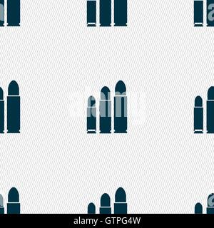 Aufzählungszeichen Symbol Zeichen. Nahtlose Muster mit geometrischen Struktur. Vektor Stock Vektor