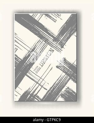 Broschüre mit monochromen Zellhintergründe. Stock Vektor