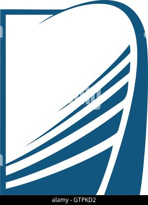 Treppen-Logo-Design-Vorlage. Schritte Vektor-Illustration. Abstraktes Vektor Form Treppen. Schritte blau Logo Vorlage. Stock Vektor