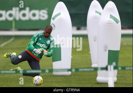 Sao Paulo, Brasilien. 09. Sep, 2016. TREINO tun PALMEIRAS - Torhüter Jailson SE Palmeiras, während des Trainings die Fußballakademie. Credit: Foto Arena LTDA/Alamy Live-Nachrichten Stockfoto