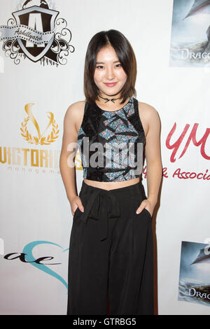 Hollywood, Kalifornien, USA. 8. September 2016. Sängerin Megan Lee besucht Aunyae Herz des 'Deep' Single Release Party Stockfoto