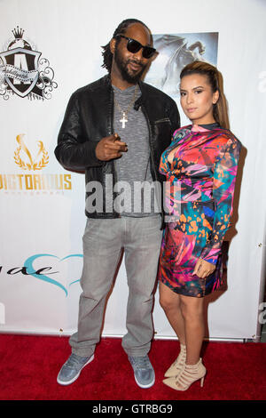 Hollywood, Kalifornien, USA. 8. September 2016. Musik Künstler Aunyae Prothamaddmann besucht das Herz des 'Deep' Release Party Stockfoto