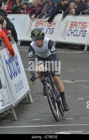 Bristol, UK. 10. September 2016. September beginnen 10. 2016.Time Versuche gegen die Uhr, Fahrer im Minutenabstand in 7a Etappe der Tour of Great Britain in Bristol. Etappe 7 b zweite wird eine Straße Circuit Rennen ab und endet an einem Bristol Ringstraße auf den Downs. Bilder zeigen die Fahrer aus dem Zeitfahren. Robert Timoney/AlamyLiveNews. Stockfoto