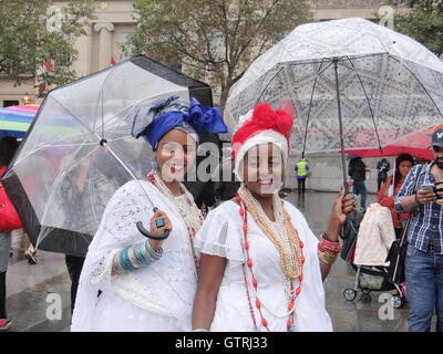 Londoner feiern brasilianische Tag am Trafalgar Square, Kredit-1 10. September 2016, London, UK: Nastja M/Alamy Live News Stockfoto