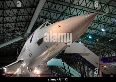 Concorde G-BOAA auf dem Display im Osten Fortune in Schottland Stockfoto