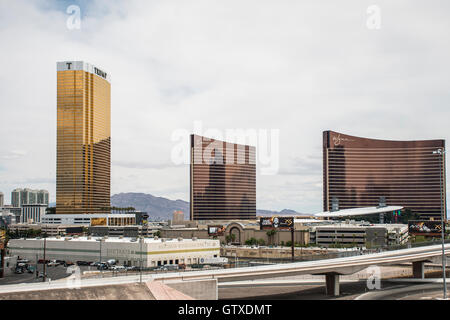 Las Vegas-berühmte Spieler-Paradies in der Wüste Stockfoto