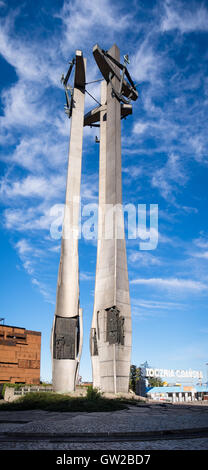 Das Denkmal an die Europäische Solidarität Zentrum, Gdansk Stockfoto