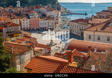 Stadt Piran, Adria, Slowenien Stockfoto