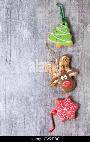 Weihnachten Handarbeit gemustert Pfefferkuchen Stockfoto