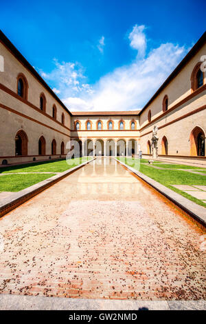 Castello Sforzesco in Mailand Stockfoto