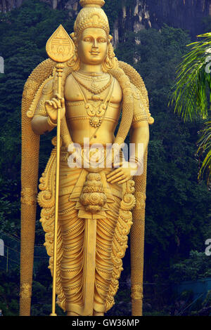 Murugan Statue in Batu Höhlen Malaysia Stockfoto