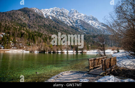 Jasna-See, Kranjska Gora, Slowenien Stockfoto