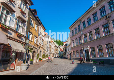 Hauptstadt von Slowenien, Ljubljana, Mitteleuropa Stockfoto