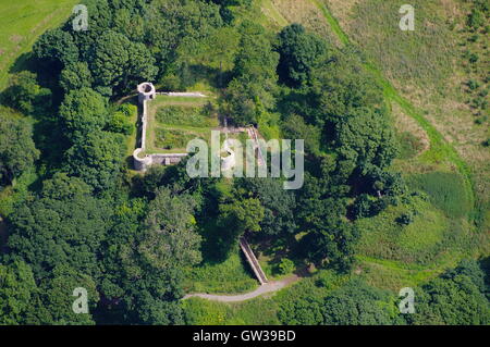 Aberlleiniog Burg, Anglesey, North Wales, Stockfoto
