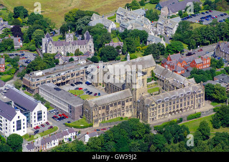 Antenne, Bangor University, North Wales Stockfoto