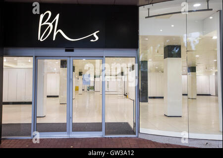 Ein leeres speichern BHS in Solihull, West Midlands. Stockfoto