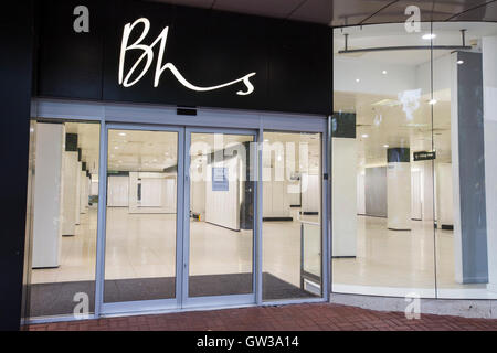 Ein leeres speichern BHS in Solihull, West Midlands. Stockfoto