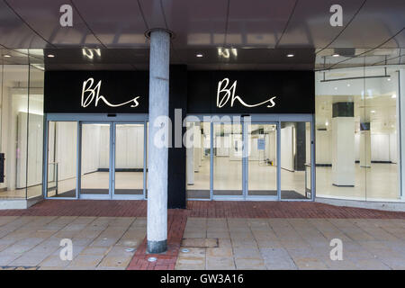 Ein leeres speichern BHS in Solihull, West Midlands. Stockfoto