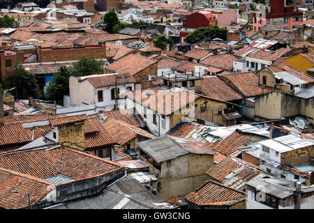 Koloniale Dächer in Bogotá Stockfoto