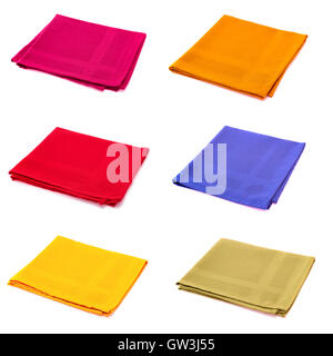 Sechs Servietten Stockfoto