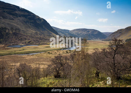 Die Findhorn-Tal, Northern Highlands von Schottland, Mai 2016 Stockfoto