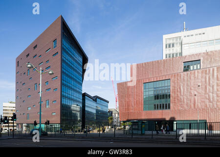 Kultige Neubau der philosophischen Fakultät Universität Plymouth 2002-7 von Henning Larsen Architects entworfen. Stockfoto