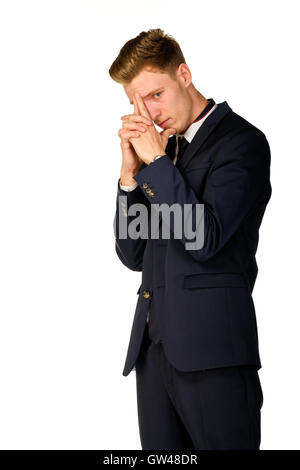 Junger Geschäftsmann in voller Länge portrait Stockfoto